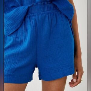 NWT Rails Leighton Gauze Shorts XS Sapphire Blue